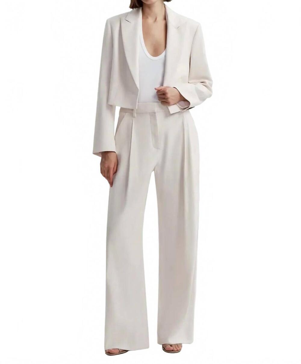 NEW A.L.C. winston wide-leg pant in buttercream